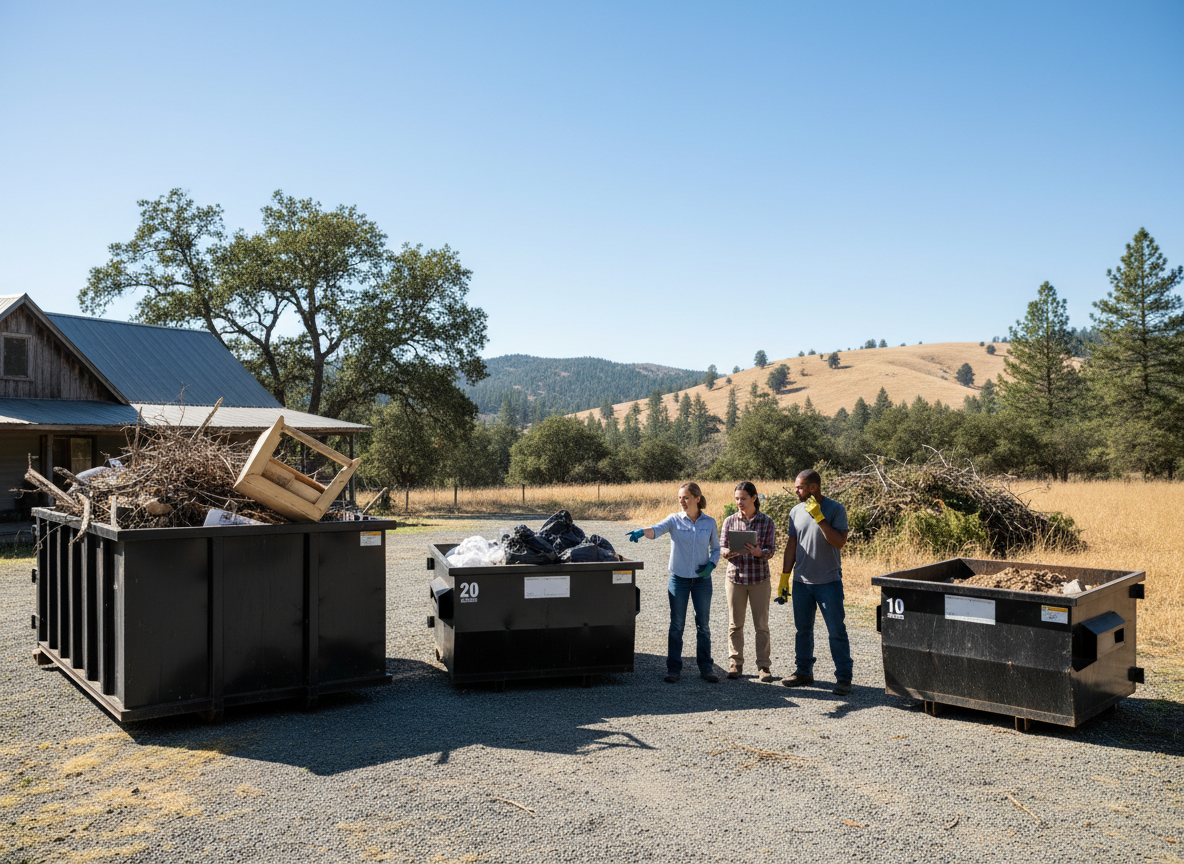 Choosing the Right Dumpster Size for Your Calaveras County Cleanup Project