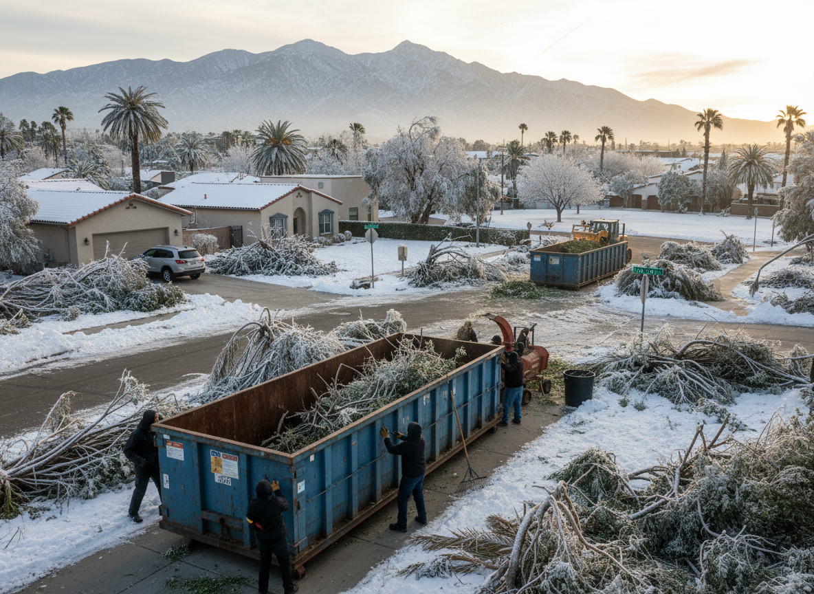 How to Handle Yard Waste After Winter Storms in San Andreas